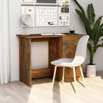 vidaXL Bureau 100x50x76 cm bewerkt hout gerookt eikenkleurig, Huis en Inrichting, Bureaus, Verzenden, Nieuw