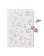 HEMA Dagboek A5 met slotje honden van €4.99 voor €3 sale, Verzenden, Nieuw