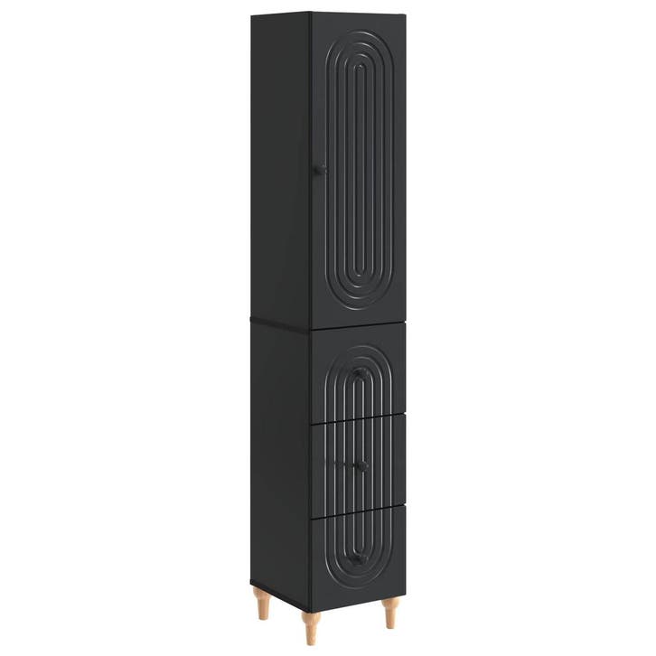 vidaXL Kastenset 2 pcs 33 x 34,5 x 90 cm Bewerkt hout, Huis en Inrichting, Overige Huis en Inrichting, Nieuw, Verzenden
