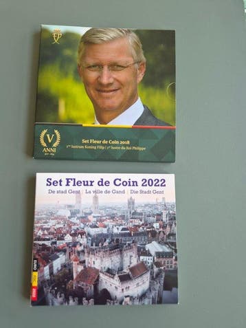 België. Year Set (BU) 2018/2022 Roi Philippe + Gent (2