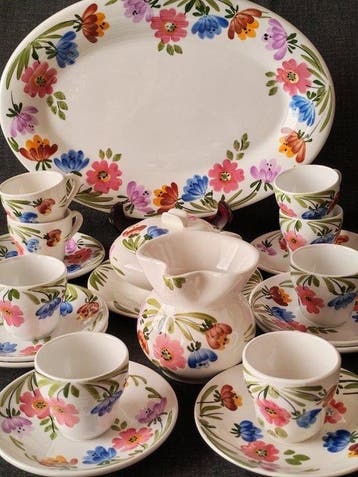 Richard Ginori Mondovì - Koffieservies - Porselein -, Antiek en Kunst