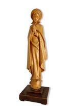 Beeld - Heilige Maagd Maria - 35 cm - Eik - 1950-1960