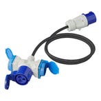 ProPlus Verloopkabel - 3 weg - 150 cm - CEE stekker naar..., Ophalen of Verzenden, Nieuw