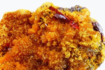 Orpiment met rood Realgar, levendige natuurlijke kleuren met