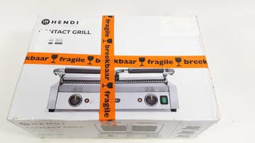Hendi Dubbele Contactgrill 3600W -, Verzenden, Nieuw