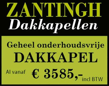 kunststof dakkapel 5850 € incl btw TRADITIONEEL IN 1 DAG !!, Nieuw