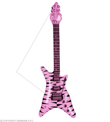 Opblaasbare rock gitaar roze, Ophalen of Verzenden, Nieuw