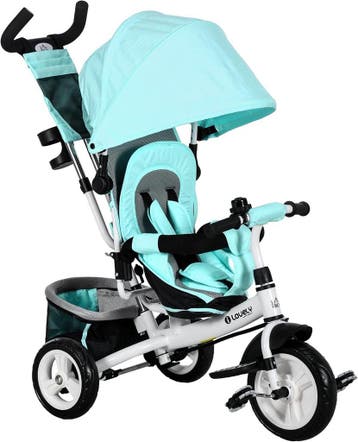 HOMCOM Driewieler Met Duwstang | 35% Korting, Ophalen of Verzenden, Zo goed als nieuw, Viking Choice, Verstelbare zitting