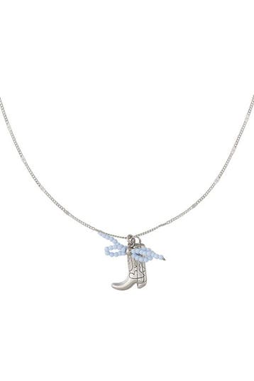 Goudlief Cowboy laars ketting (Hangerkettingen, Kettingen), Verzenden, Nieuw, Zilver, Overige materialen