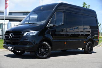 Zakelijke Lease |  Mercedes-Benz Sprinter 319 V6 3.0 CDI L2H, Automaat, Stof, Gebruikt, Zwart