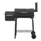 Smoker barbecue Arielli 115x110x64 cm zwart casa.pro, Verzenden, Nieuw