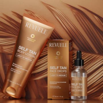 Revuele Self Tan Body Lotion Light To Medium - 200ml, Ophalen of Verzenden, Nieuw, Verzorging