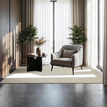 Kortpolig vloerkleed Soft Zone - 120 x 170 cm, crème, Verzenden, Nieuw