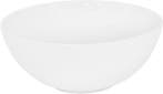 Ronde wastafel zonder overloop Ø 32x13,5 cm Wit keramiek Lux, Doe-het-zelf en Verbouw, Sanitair, Verzenden, Zo goed als nieuw