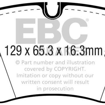 EBC 16-18 Audi Q7 Yellowstuff Rear Brake Pads, Ophalen of Verzenden, Nieuw