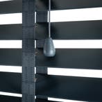 Houten Jaloezieën antracie – 50mm Lamellen – morgen verstuur, Huis en Inrichting, Stoffering | Gordijnen en Lamellen, Zwart, 150 tot 200 cm