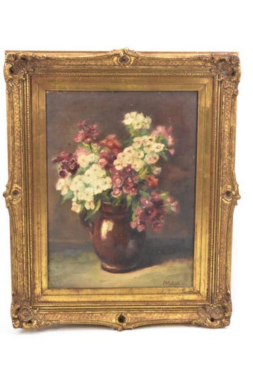 Bloemstilleven – Peter Mulder (1902–1967), Bloemen, Ingelijst, Doek, Ophalen of Verzenden