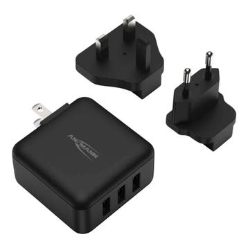 Ansmann USB reisstekker USA+UK (Adapters, Elektra), Verzenden, Nieuw, Overige typen