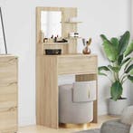 vidaXL Slaapkamer Kaptafels met lade Sonoma Eiken 80 x 39,6, Huis en Inrichting, Tafels | Kaptafels, Verzenden, Nieuw