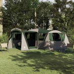 vidaXL Gezinstent voor 20 personen Groen en Wit 745 x 700 x, Verzenden, Nieuw