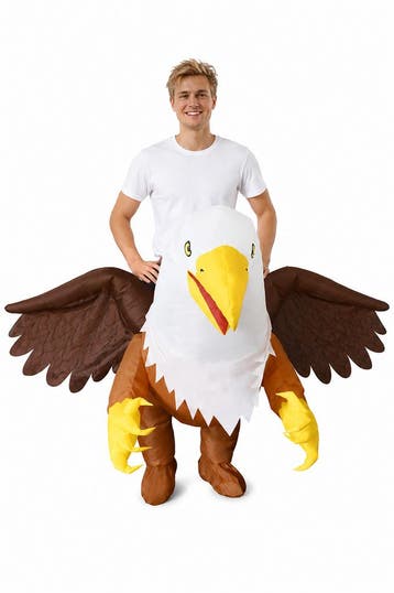KIMU® Opblaas Kostuum Griffioen Adelaar Opblaasbaar Pak Voge, Carnaval, Nieuw, Overige maten, Ophalen of Verzenden