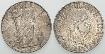 10 Lire 1936, Xiv Italien-koenigreich Vittorio Emanuele I..., Verzenden