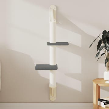vidaXL Kattenmeubel wandgemonteerd met krabpaal 108 cm, Verzenden, Nieuw