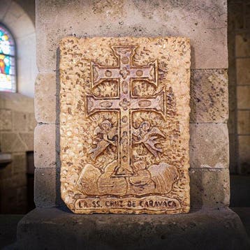 sculptuur, Bassorilievo Croce Di Caravaca - 25 cm -