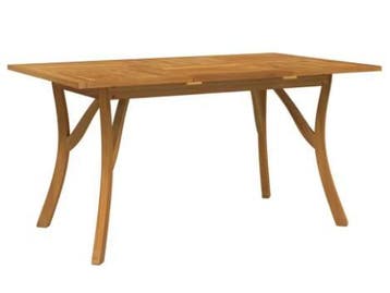 Tuintafel WPC en Aluminium – Parasolgat, Weerbestendig, Tuin en Terras, Tuintafels, Verzenden, Nieuw