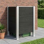 vidaXL Afvalbak Schutting Grijs 85 x 85 x 115 cm Aluminium, Verzenden, Nieuw