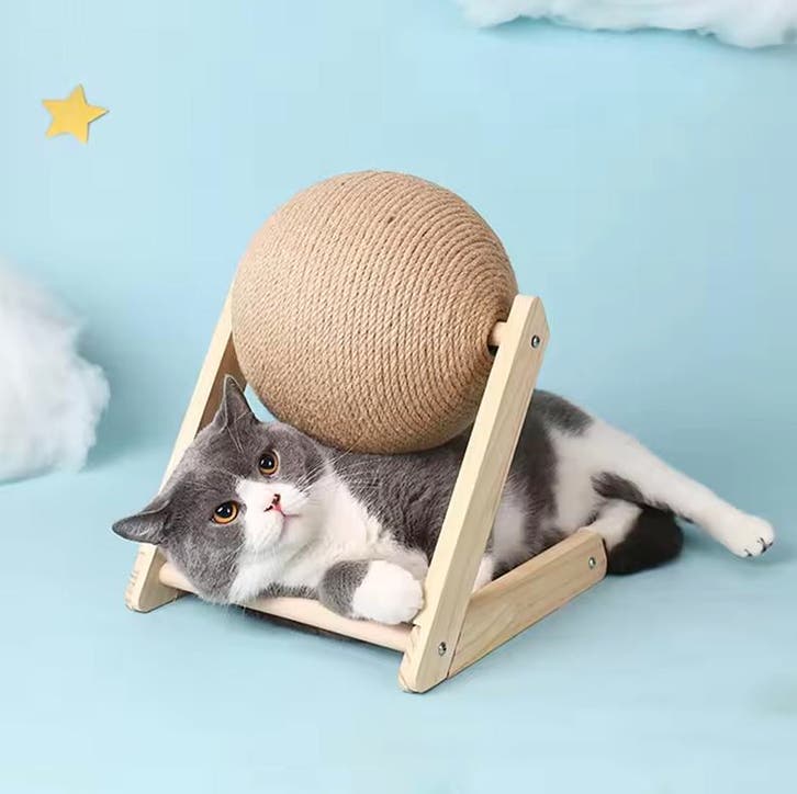 Katten Krab Bal – Sisal Touw Bal Speelgoed – Klein en Groot, Dieren en Toebehoren, Kattenspeelgoed, Nieuw, Verzenden