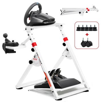 Wheel stand - Racestuur standaard - Stuurwielhouder - Wit -, Verzenden, Zo goed als nieuw