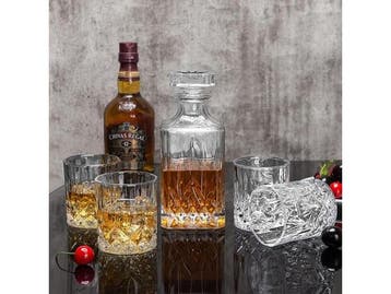 Veiling - Cadeauset whiskyglazen met Karaf, Nieuw