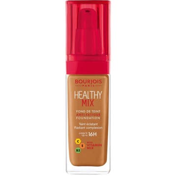 Bourjois Healthy Mix Clean Vegan Foundation 59 Amber, Ophalen of Verzenden, Nieuw, Gehele gezicht, Make-up
