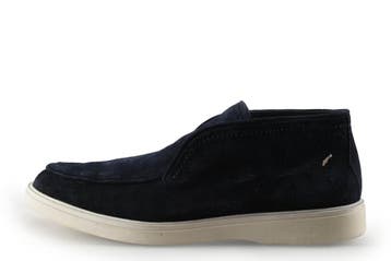Manfield Instappers in maat 43 Blauw, Manfield, Overige typen, Zo goed als nieuw, Verzenden