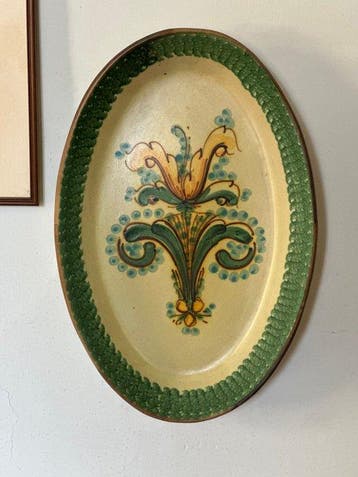 caltagirone - riccardo varsallona - Schaal - Majolica - Met, Antiek en Kunst