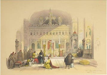 David Roberts (1796–1864) - The Chapel of St. Saba — Holy, Nieuw