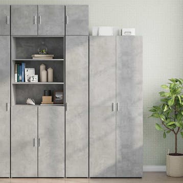 vidaXL Opbergkast smal 30x42,5x225 cm bewerkt hout, Minder dan 50 cm, Nieuw, 25 tot 50 cm, Overige houtsoorten