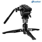 Leofoto MF-324C Carbon Statief + BV-10 Videokop + VD-04 Voet, Eenpoot, Nieuw, Ophalen of Verzenden, 150 tot 175 cm