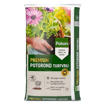 Pokon potgrond | 20 liter (Universeel, Premium, Turfvrij), Verzenden