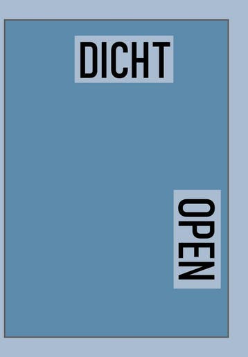 Open / Dicht / 2 9789493275812 Auteurs, Boeken, Verzenden, Zo goed als nieuw, Auteurs