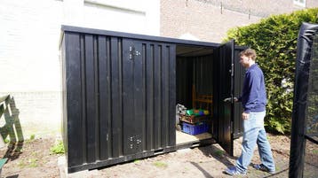 WEINIG OP VOORRAAD | Tuincontainer | Opslag Container Zwart
