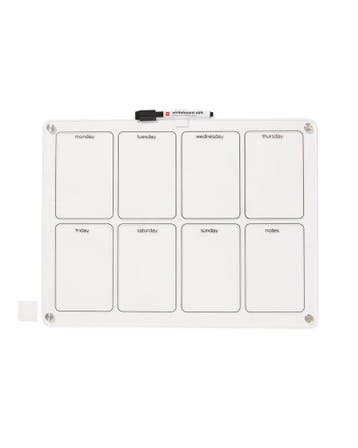 HEMA Whiteboard met marker en magneten 40x30cm week, Verzenden, Nieuw