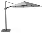 Challenger T2 zweefparasol 350 cm rond lichtgrijs, Tuin en Terras, Parasols, Ophalen of Verzenden, Nieuw