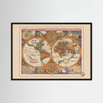 OLD MAPS - World Map, John Speed (1651) – Restored, Boeken, Nieuw