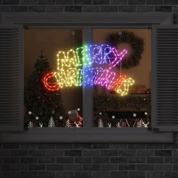 vidaXL Kerstbord 240 LEDs Multikleur 99,5 x 54 cm PVC, Verzenden, Nieuw