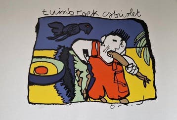 Herman Brood (1946-2001) - tuinbroek cabriolet, Antiek en Kunst
