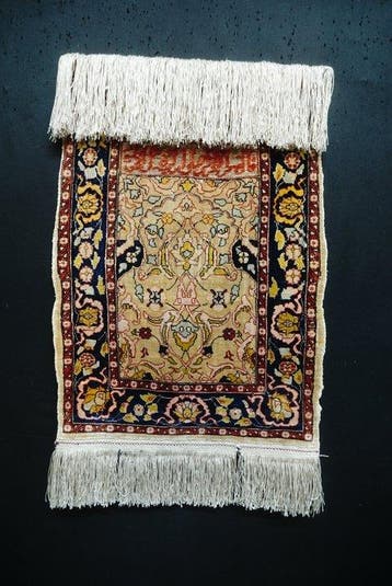 Turkse Hereke zijden tapijt - Tapijt - 55 cm - 39 cm, Nieuw