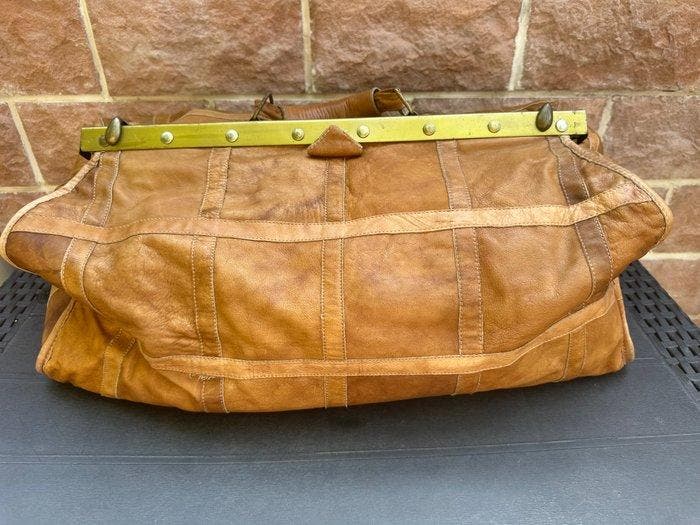realizzazione artigianale - Borsa da medico - Handtas, Antiek en Kunst, Curiosa en Brocante