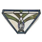 Tiffany wandlamp – Art Deco - Geometrisch – B 25 × H 14 cm, Verzenden, Nieuw
